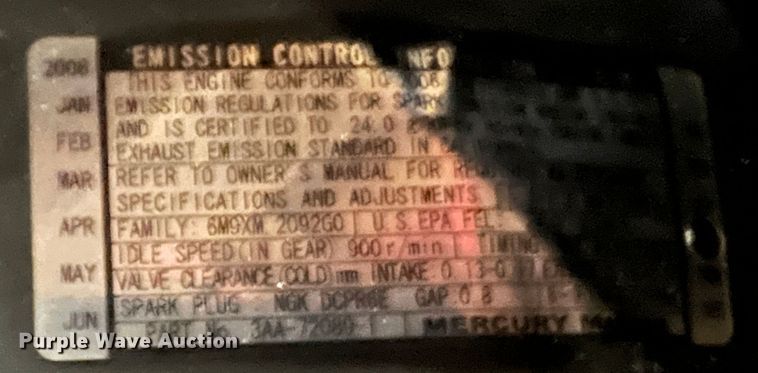 image for item KN9552 2006 Mercury 1F10201FK  outboard engine