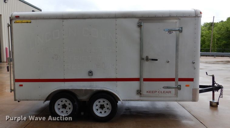 image for item KR9317 2008 Doolittle  enclosed cargo trailer