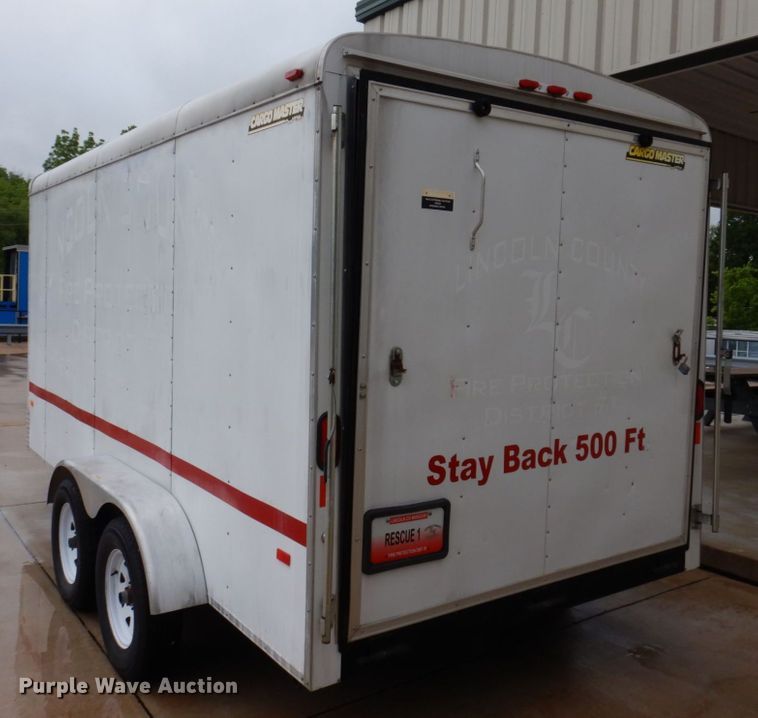 image for item KR9317 2008 Doolittle  enclosed cargo trailer