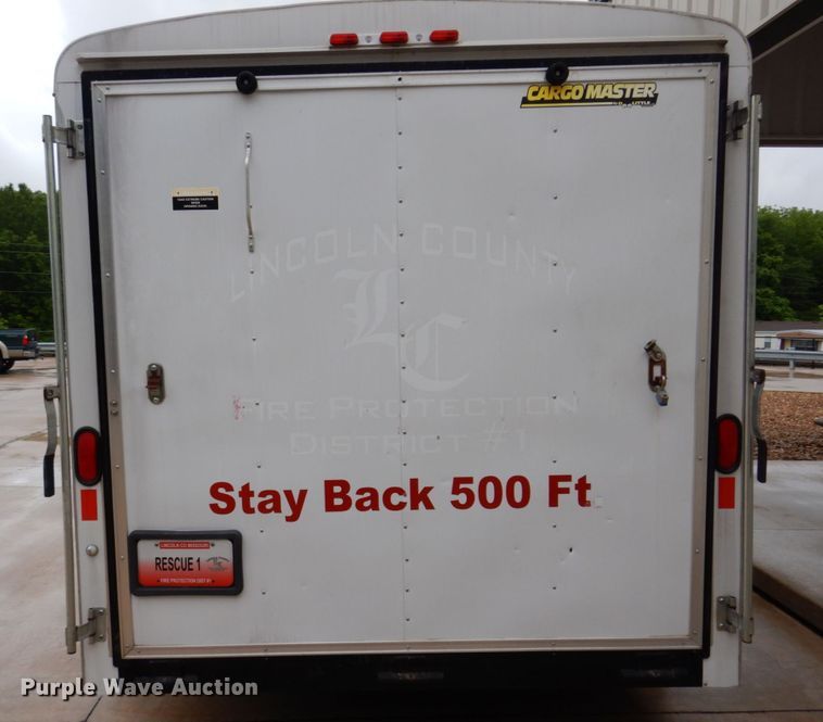 image for item KR9317 2008 Doolittle  enclosed cargo trailer