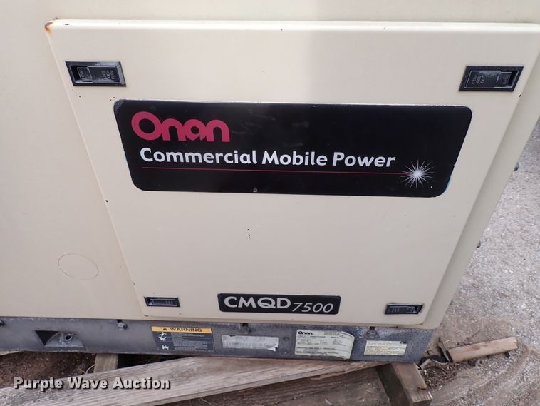 image for item KR9698 Onan 7.5HDKAT41934F  generator