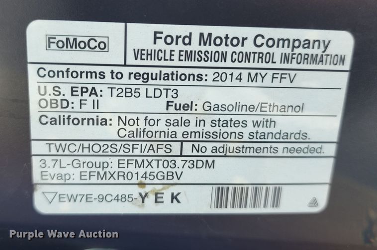 image for item KT9865 2014 Ford Explorer Police Interceptor  SUV