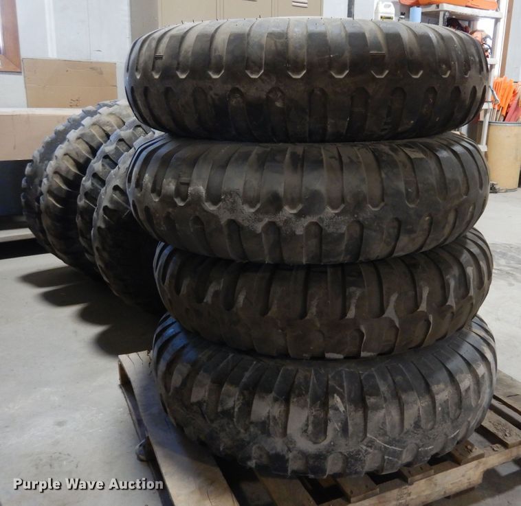 image for item LT9819 (9) 11.00-20 tires and wheels