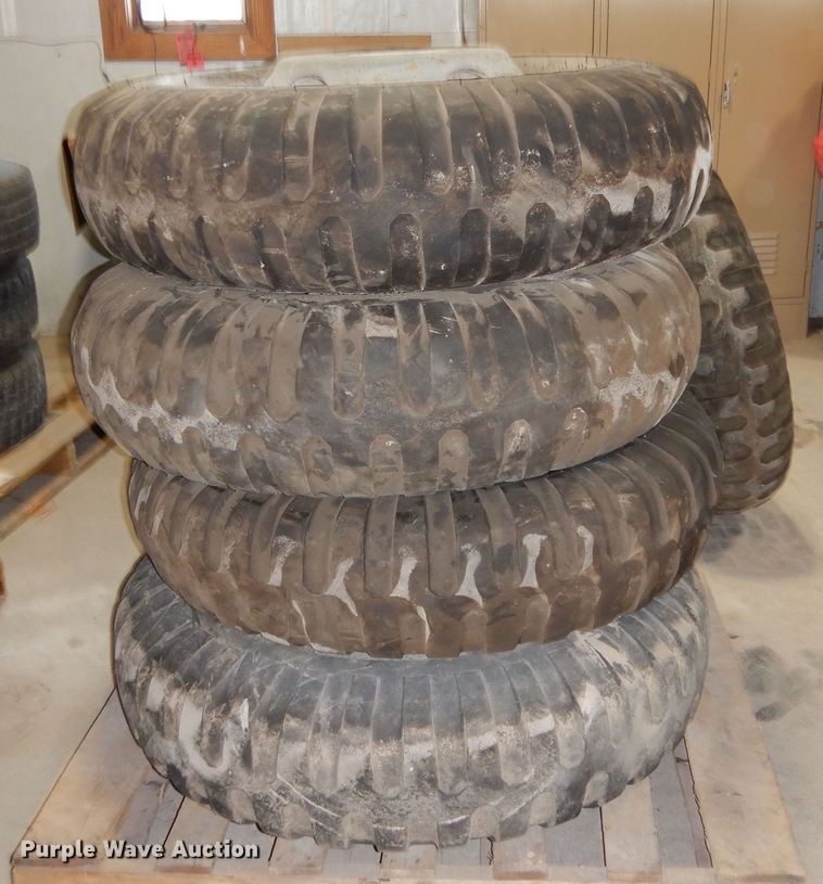 image for item LT9819 (9) 11.00-20 tires and wheels