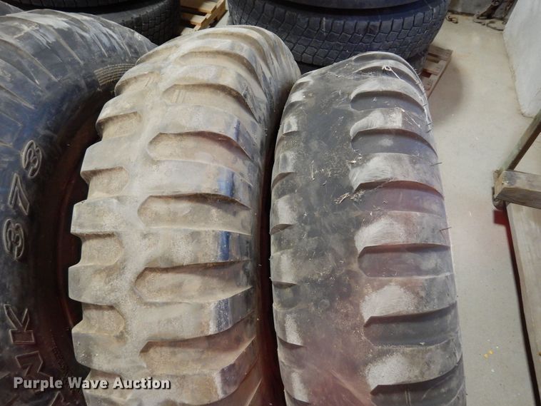 image for item LT9819 (9) 11.00-20 tires and wheels