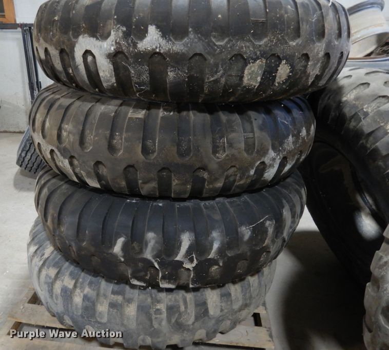 image for item LT9819 (9) 11.00-20 tires and wheels