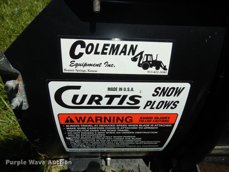 image for item MD9111 Curtis  UTV snow plow