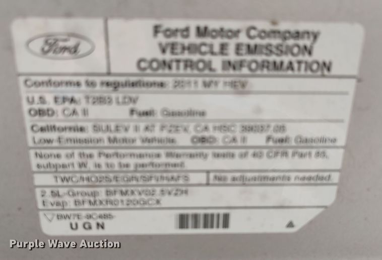 image for item MF9466 2011 Ford Fusion