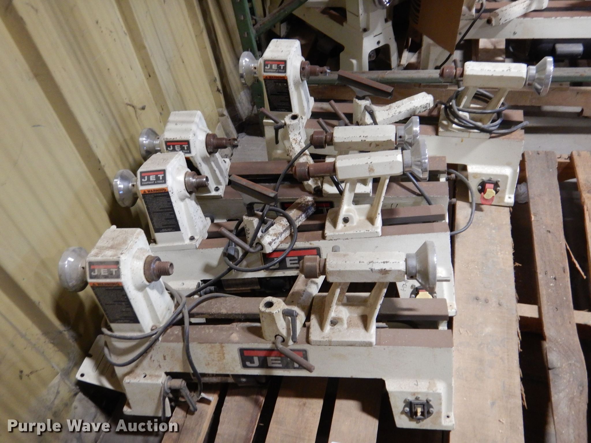 (4) Jet JML1014 wood lathes in Des Moines, IA Item KN9878 sold