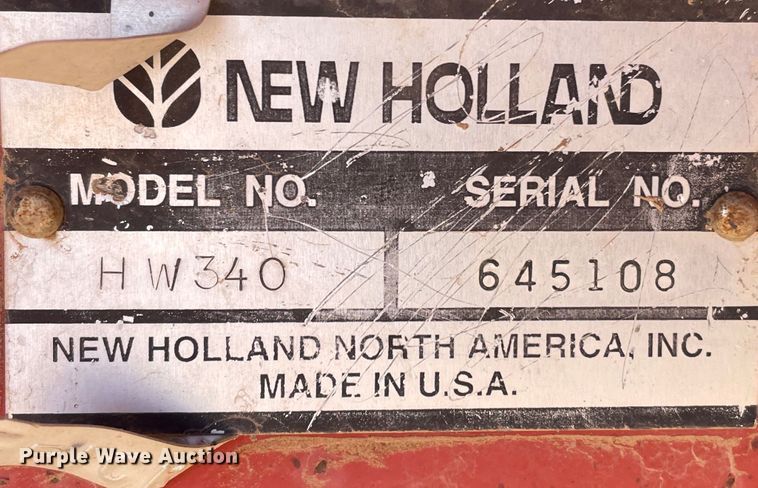 image for item DJ5162 2000 New Holland HW340  windrower