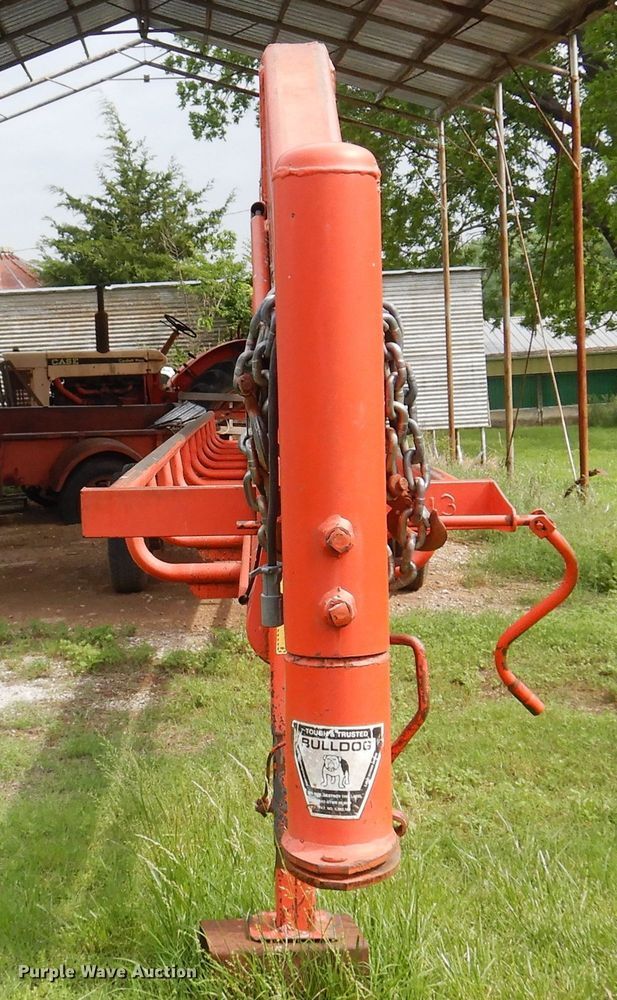 image for item DK0971 Orange Ox  hay bale trailer