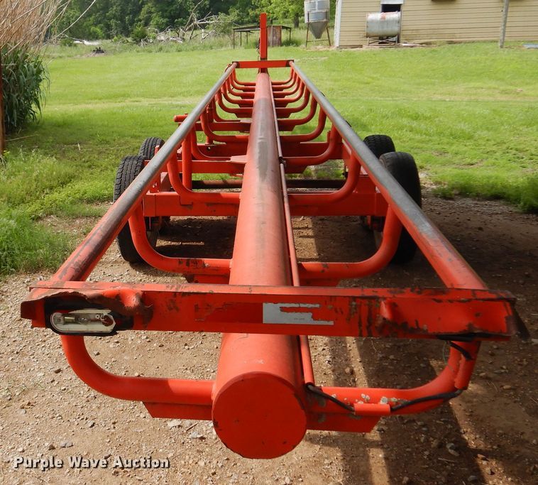 image for item DK0971 Orange Ox  hay bale trailer