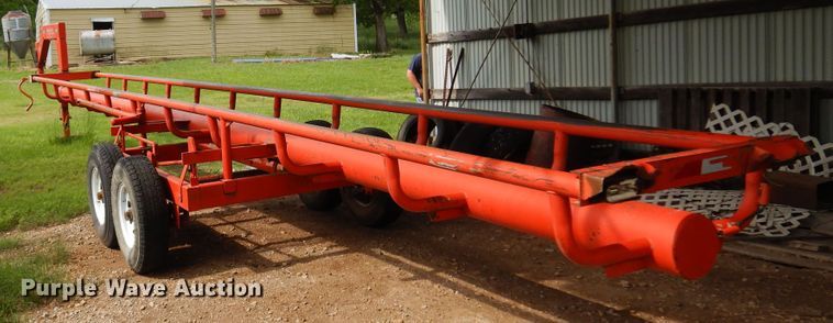 image for item DK0971 Orange Ox  hay bale trailer