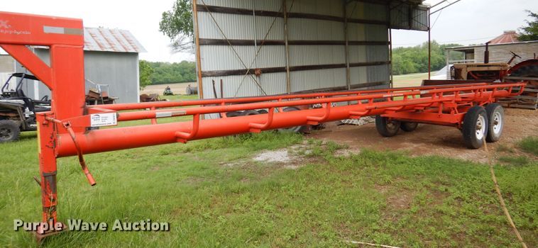 image for item DK0971 Orange Ox  hay bale trailer