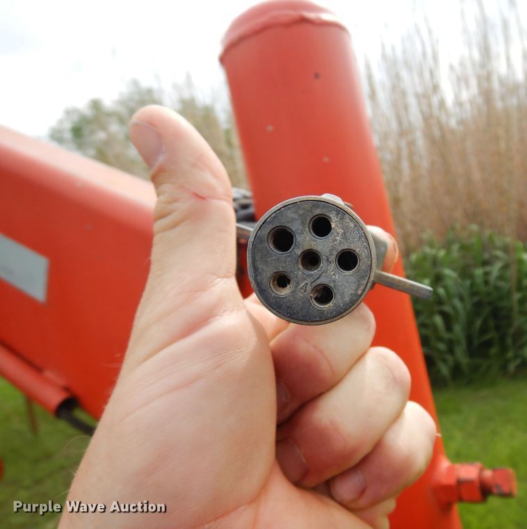 image for item DK0971 Orange Ox  hay bale trailer