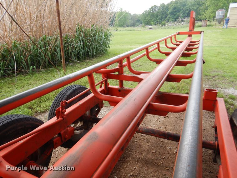 image for item DK0971 Orange Ox  hay bale trailer