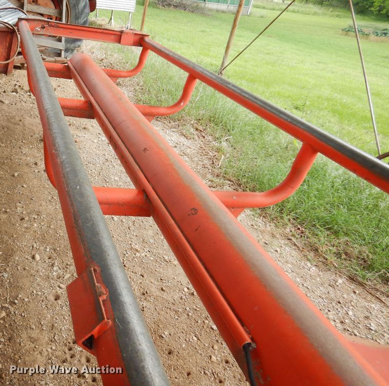 image for item DK0971 Orange Ox  hay bale trailer