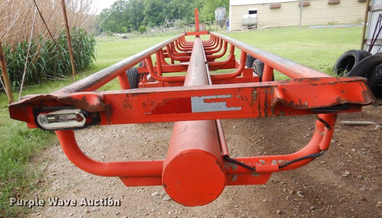image for item DK0971 Orange Ox  hay bale trailer