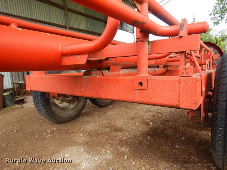 image for item DK0971 Orange Ox  hay bale trailer