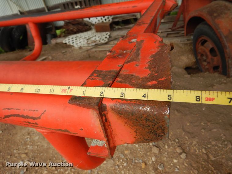 image for item DK0971 Orange Ox  hay bale trailer