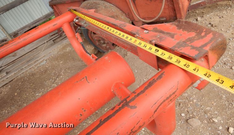 image for item DK0971 Orange Ox  hay bale trailer