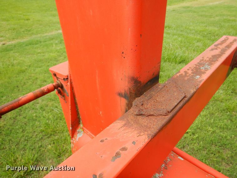 image for item DK0971 Orange Ox  hay bale trailer