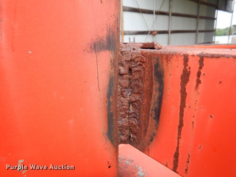 image for item DK0971 Orange Ox  hay bale trailer