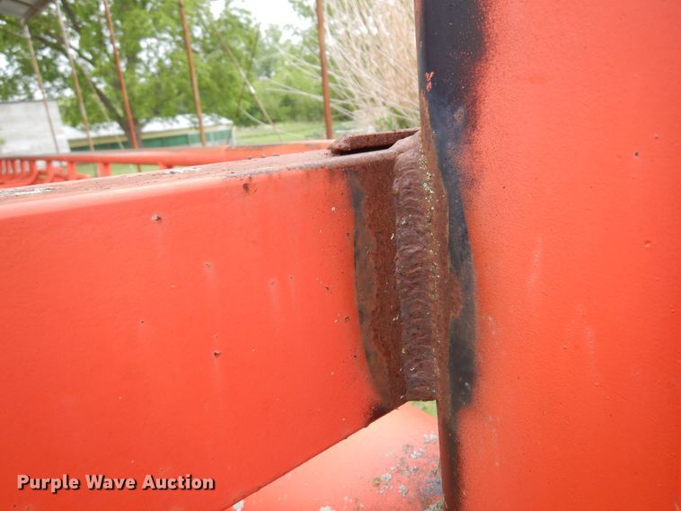 image for item DK0971 Orange Ox  hay bale trailer