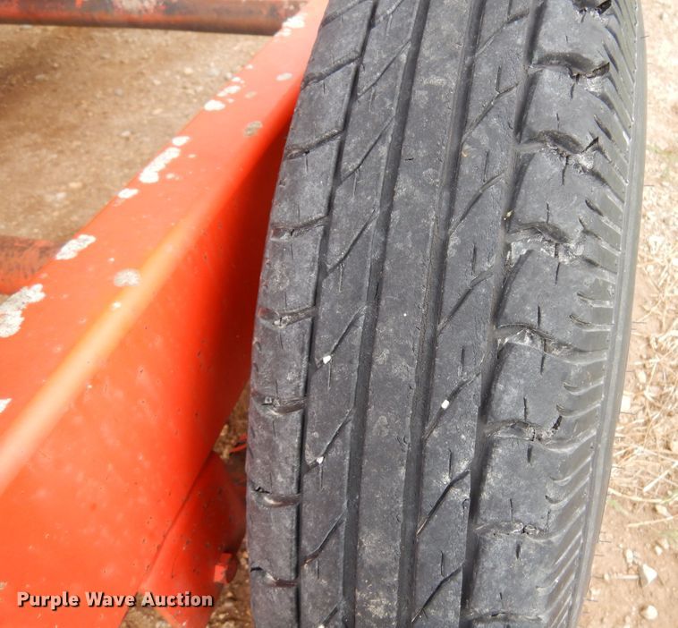 image for item DK0971 Orange Ox  hay bale trailer