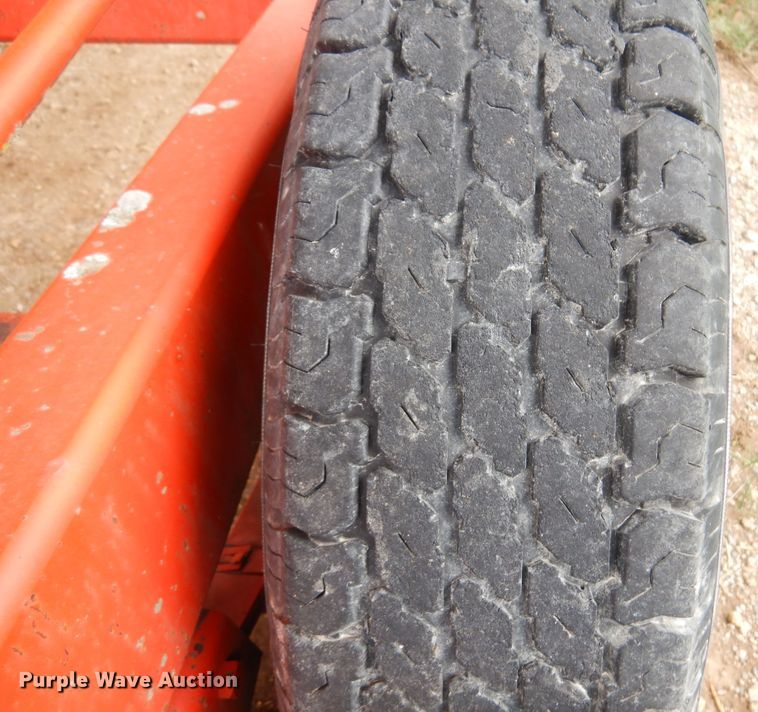 image for item DK0971 Orange Ox  hay bale trailer