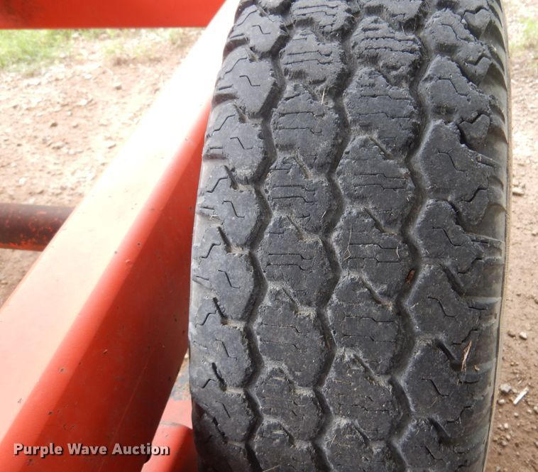 image for item DK0971 Orange Ox  hay bale trailer