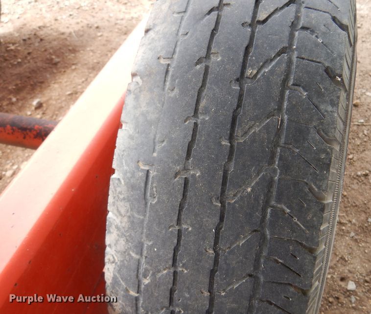 image for item DK0971 Orange Ox  hay bale trailer