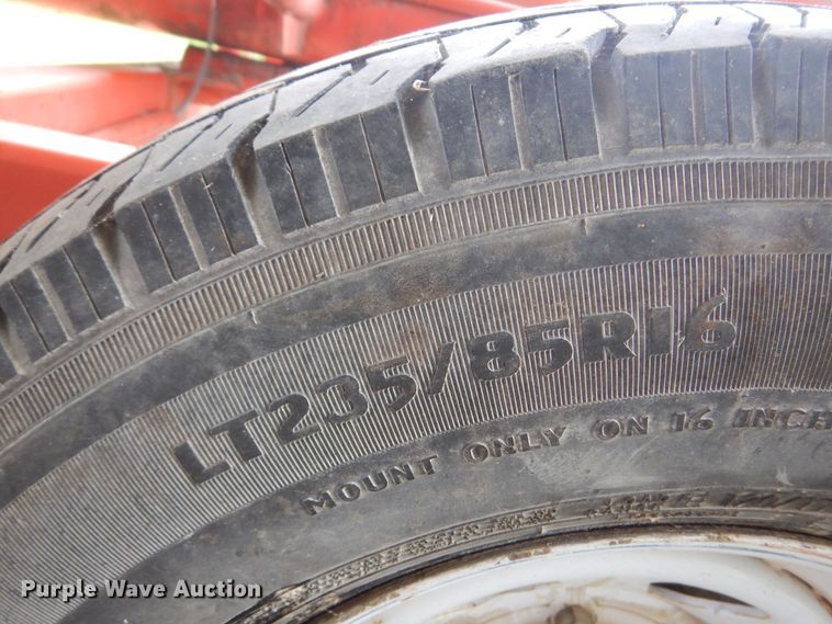 image for item DK0971 Orange Ox  hay bale trailer