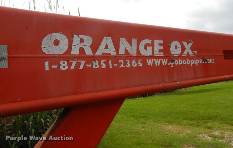 image for item DK0971 Orange Ox  hay bale trailer