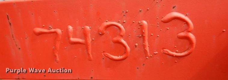 image for item DK0971 Orange Ox  hay bale trailer