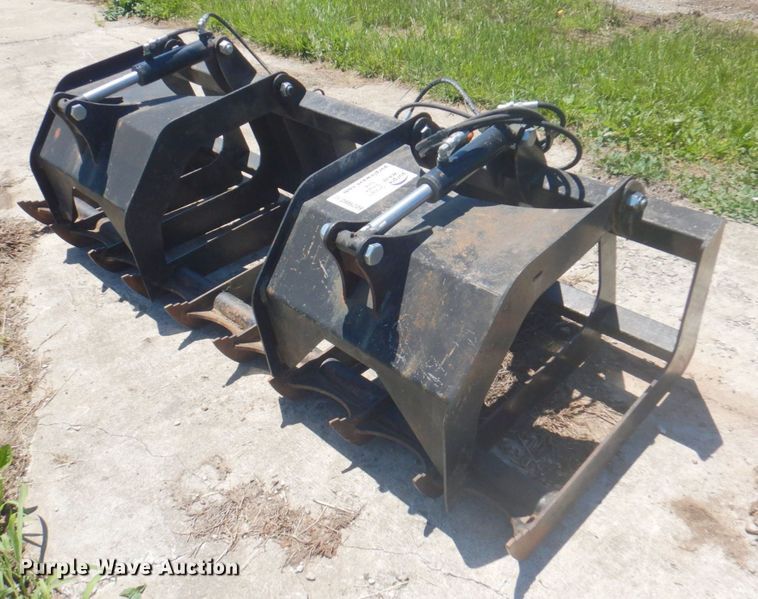image for item DM6209 Brute  80"W skid steer root grapple bucket