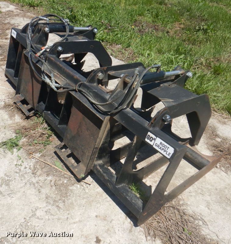 image for item DM6209 Brute  80"W skid steer root grapple bucket
