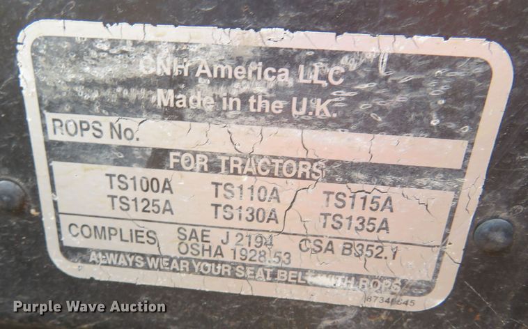 image for item DN7995 2006 New Holland TS115A  MFWD tractor