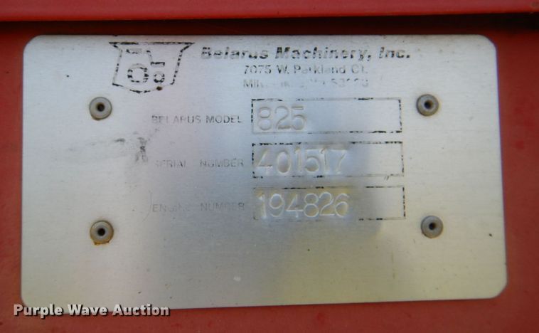 image for item DP4014 Belarus 825  MFWD tractor