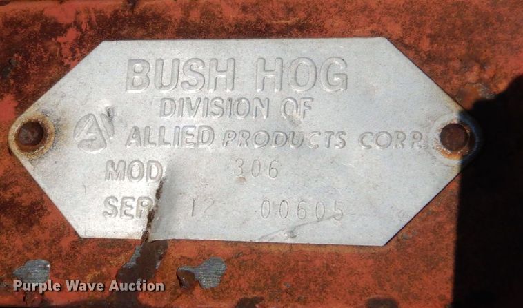 image for item DP4018 Bush Hog 306  rotary mower