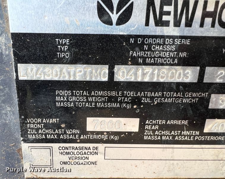 image for item DR1356 2000 New Holland LM430  telehandler