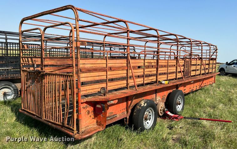 image for item DR1468 Shop built  livestock trailer
