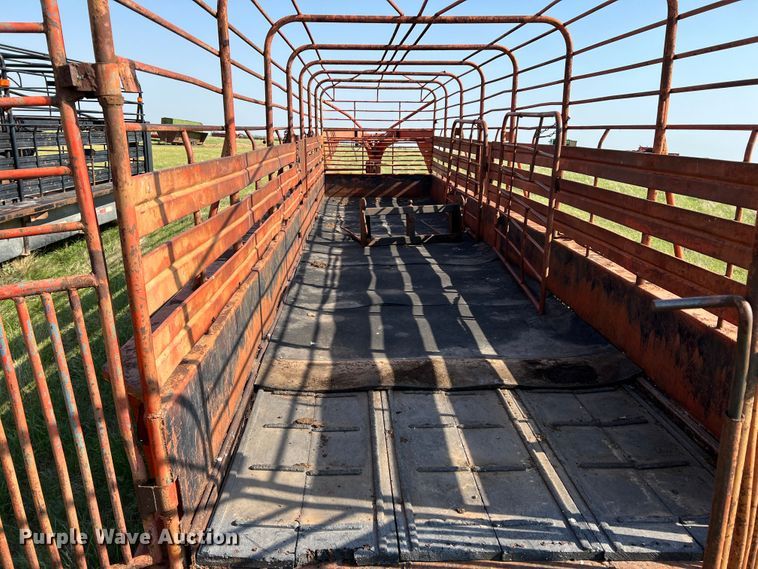image for item DR1468 Shop built  livestock trailer