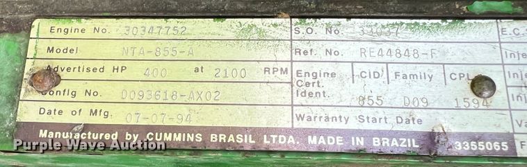 image for item DR1469 1995 John Deere 8970  4WD tractor