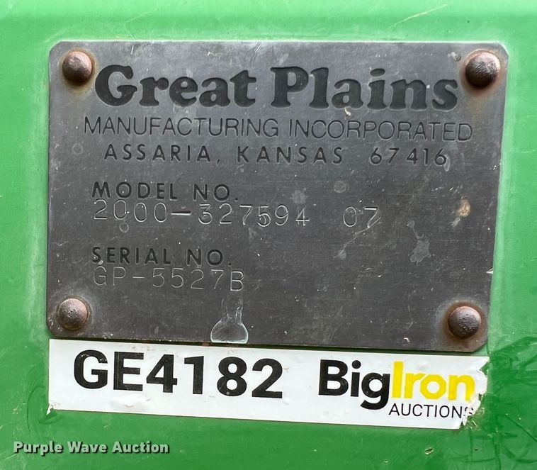image for item DR1481 Great Plains 2000-327594  no-till grain drill