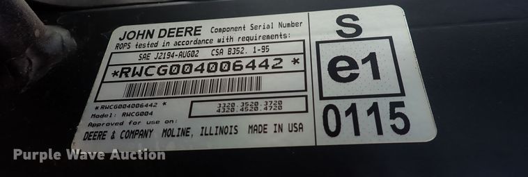 image for item DS7068 2006 John Deere 4520  MFWD tractor