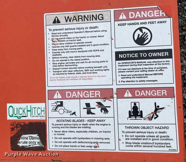 image for item JC9871 Land Pride RCD1884  rotary mower