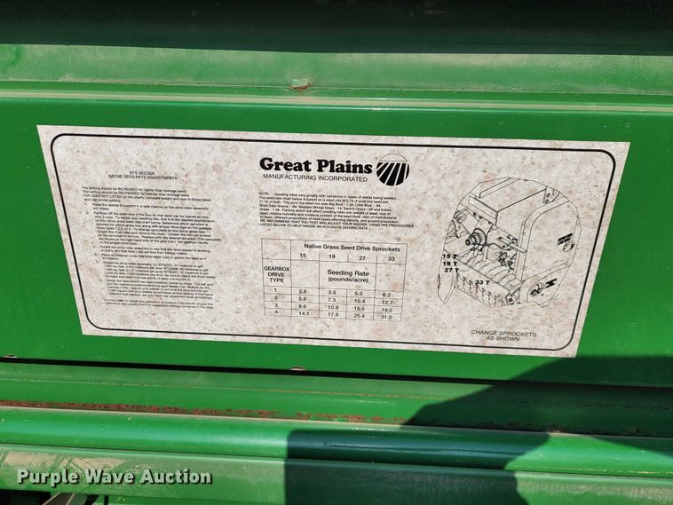 image for item JL9436 Great Plains BTS2509  no-till seeder