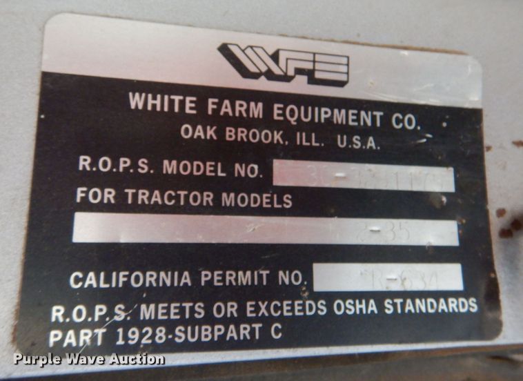 image for item LP9290 1981 White 2-85  tractor
