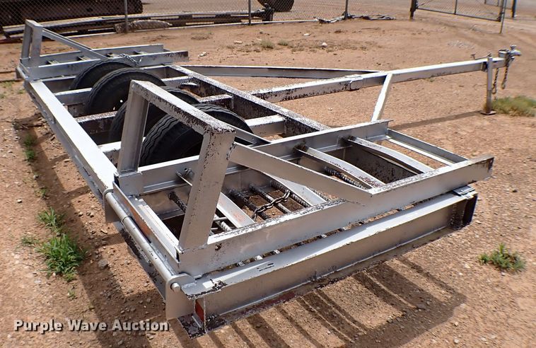 image for item MF9388 Shop built  windrower trailer